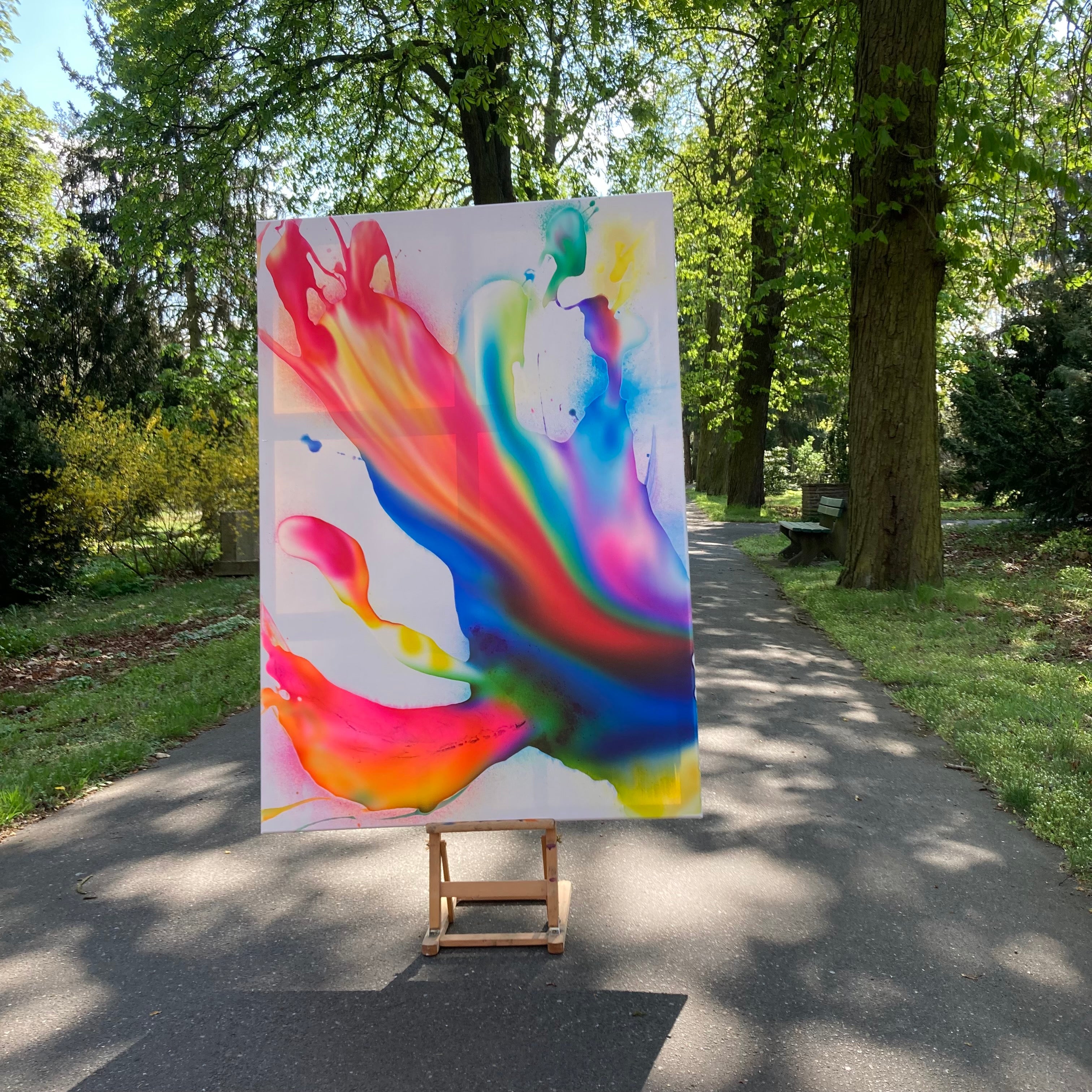 Electric Bloom - Canvas print