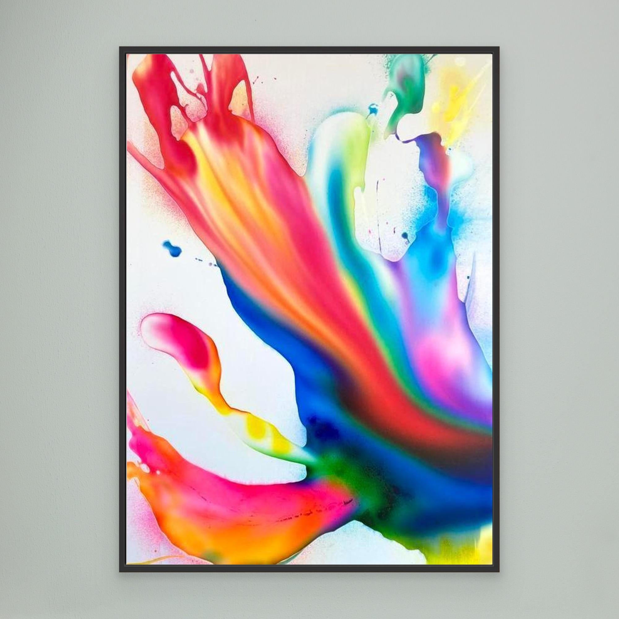 Electric Bloom - Canvas print