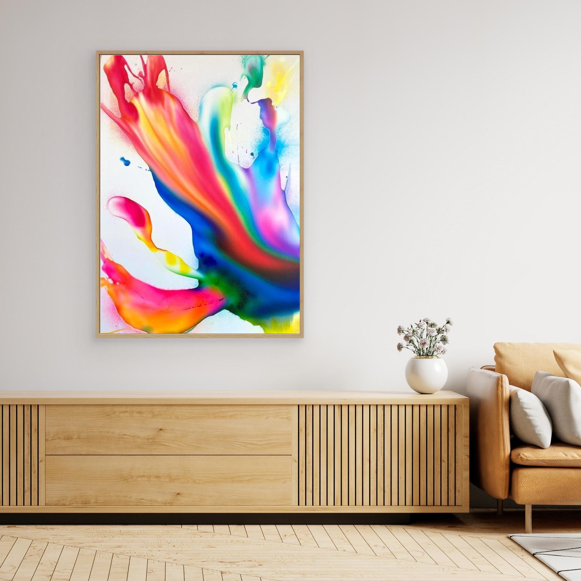 Electric Bloom - Canvas print