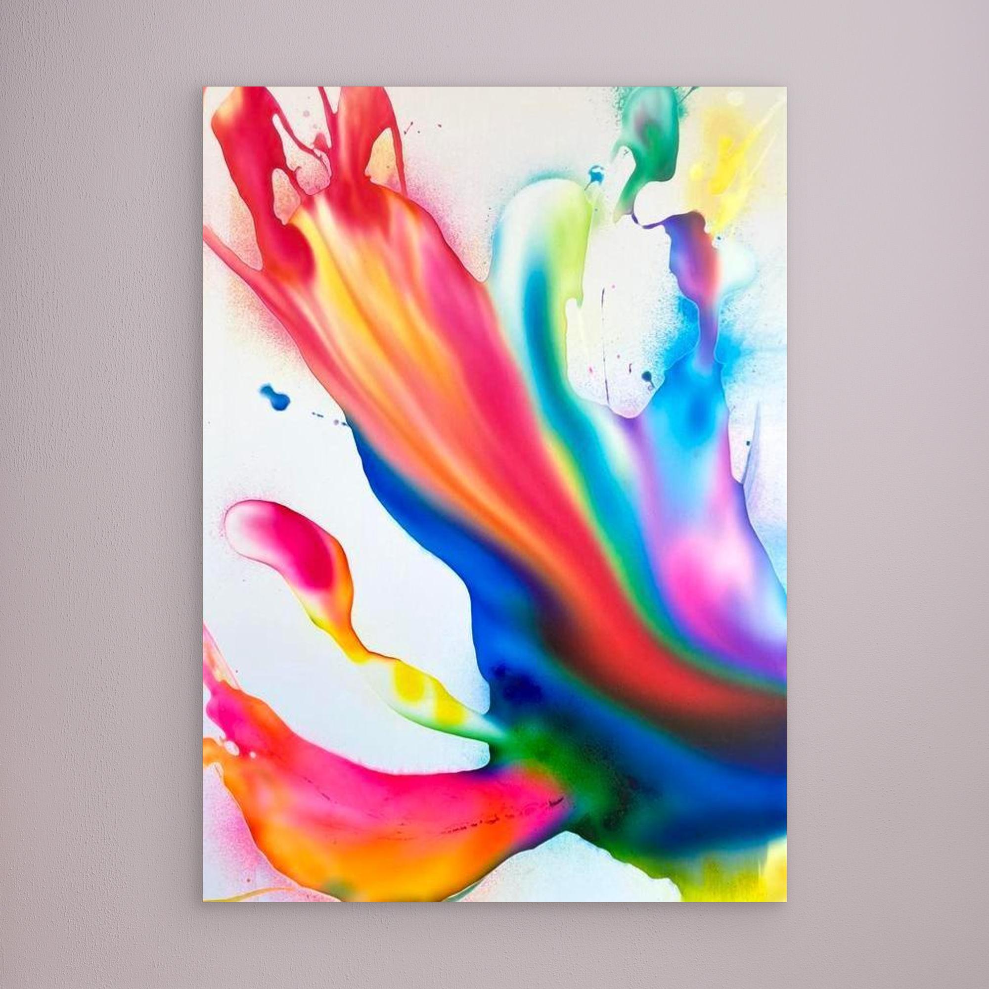 Electric Bloom - Canvas print