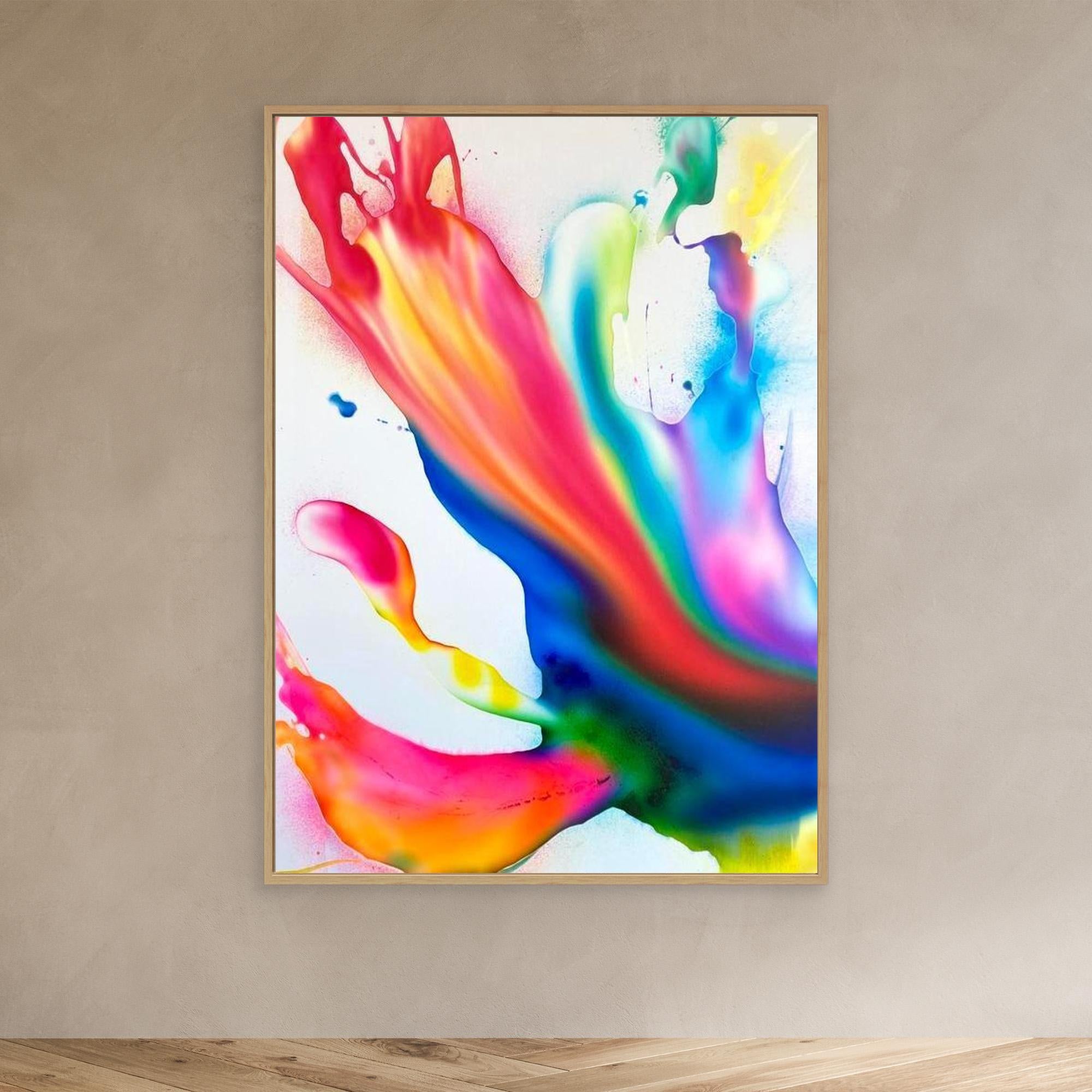 Electric Bloom - Canvas print