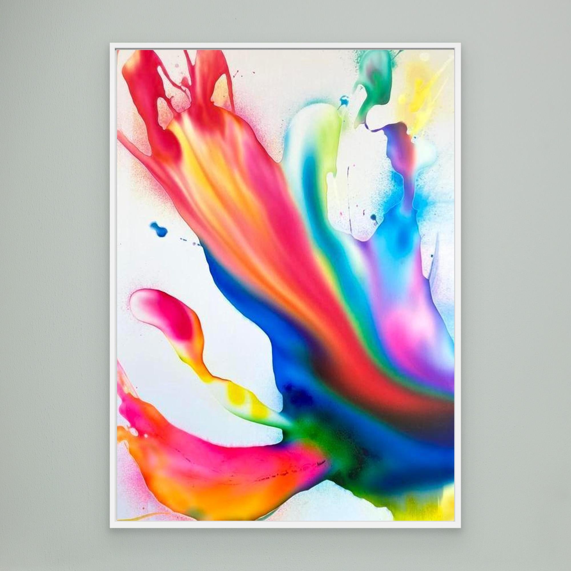 Electric Bloom - Canvas print