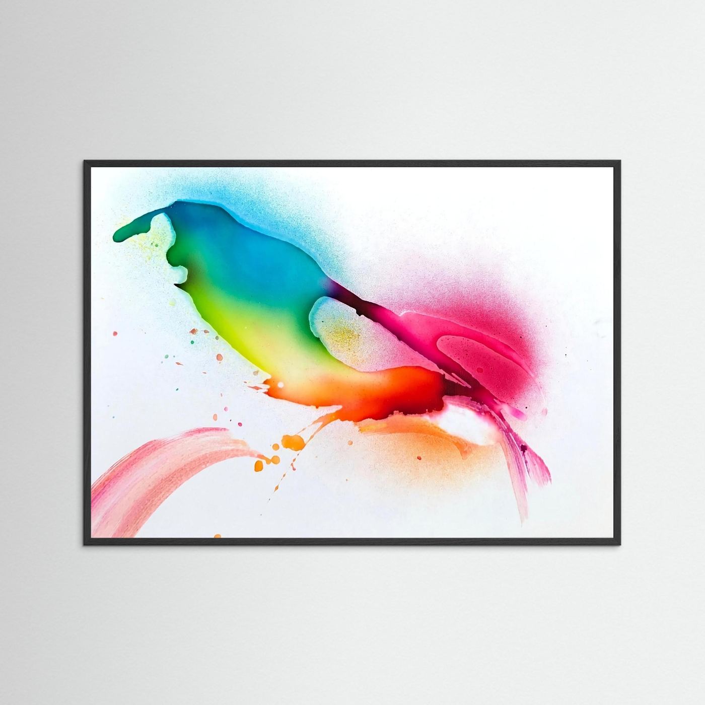 Bird Song – Abstract Fine Art Poster, Colorful Abstract Wall Art, Modern Poster Print, Contemporary Wall Decor
