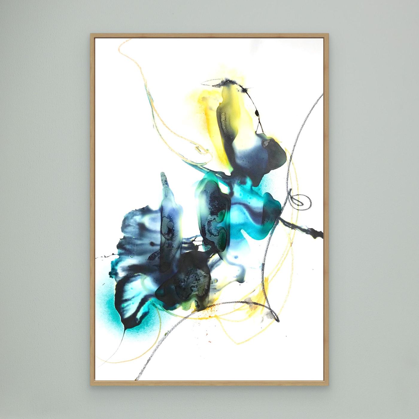 Bird’s Perspectives – Modern Abstract Canvas Wall Art | Contemporary Canvas Print different sizez from  Large- Extralarge L-XL Canvas