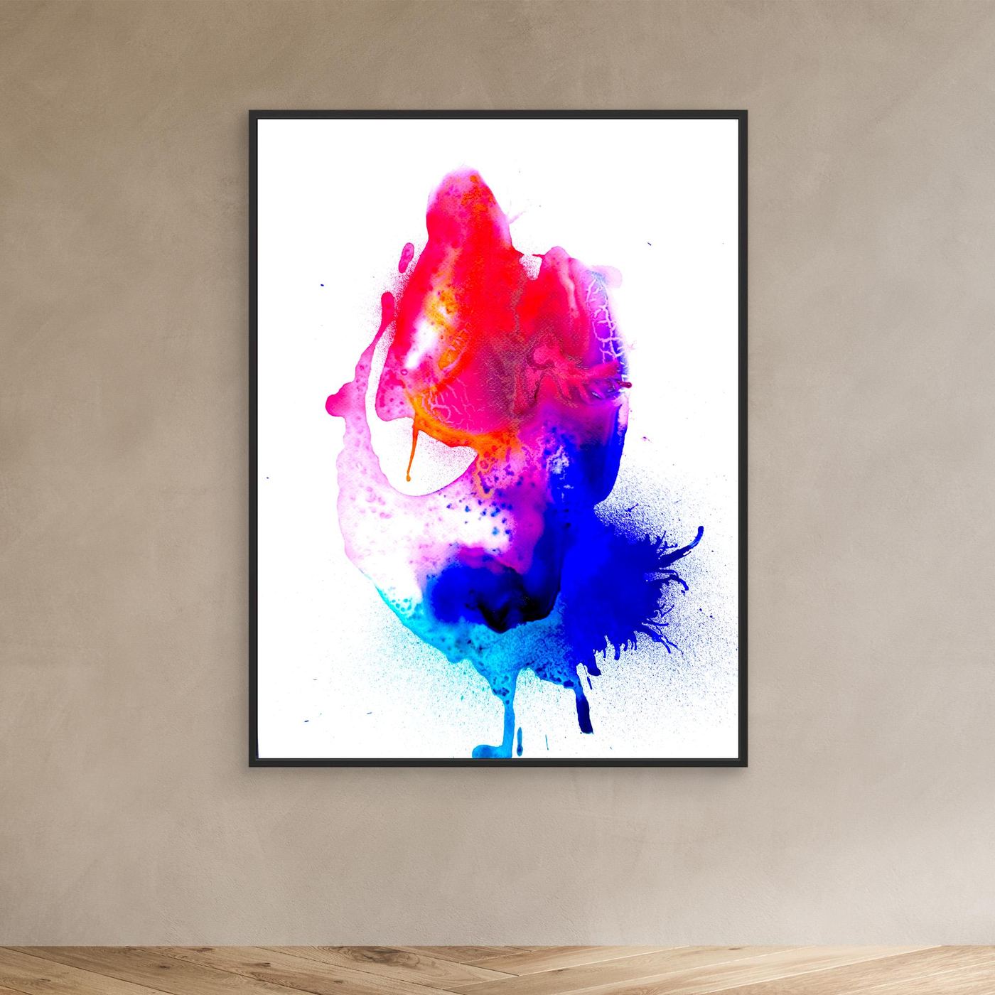 Creatures #2 – Großes abstraktes Leinwandbild | Moderne XXL Canvas Kunst | Farbenfrohes Statement Wall Art