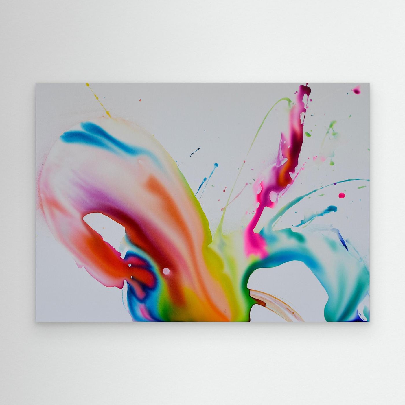 Flourish & Flow – Abstract Floral Canvas Art, Colorful Wall Art, Modern Abstract Painting, Contemporary Wall Decor Small-medium sizes