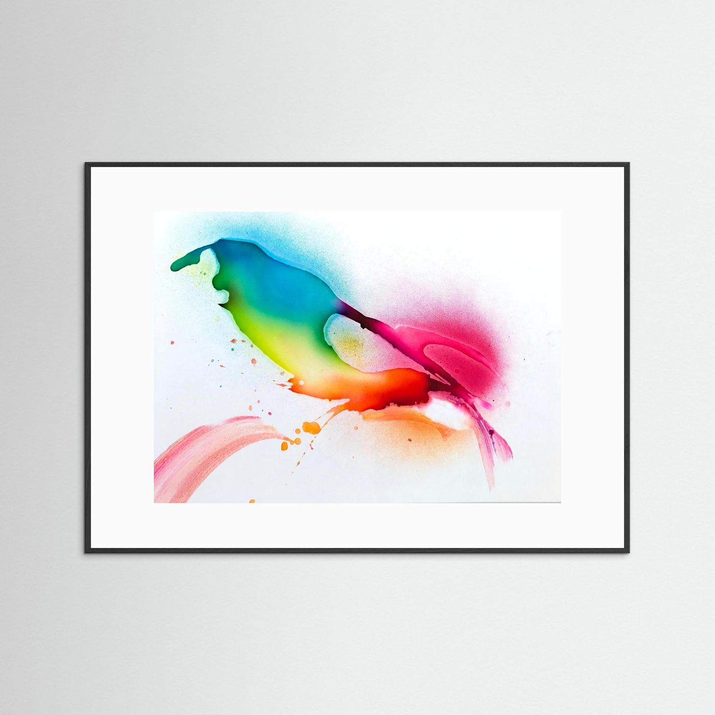 Bird Song – Abstract Fine Art Poster, Colorful Abstract Wall Art, Modern Poster Print, Contemporary Wall Decor